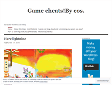 Tablet Screenshot of gamefindercheats.wordpress.com