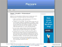 Tablet Screenshot of plaxware.wordpress.com