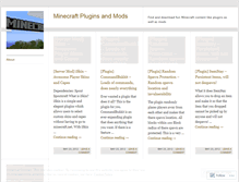 Tablet Screenshot of minecraftpluginsmods.wordpress.com