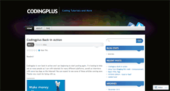 Desktop Screenshot of codingplus.wordpress.com