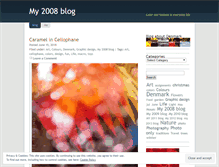 Tablet Screenshot of my2008blog.wordpress.com