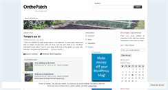 Desktop Screenshot of onthepatch.wordpress.com