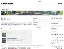 Tablet Screenshot of onthepatch.wordpress.com
