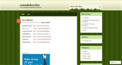 Desktop Screenshot of canadaheyday.wordpress.com