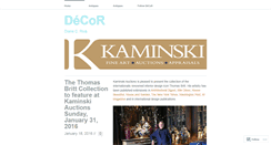 Desktop Screenshot of kaminskiauctionsdecor.wordpress.com