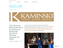 Tablet Screenshot of kaminskiauctionsdecor.wordpress.com