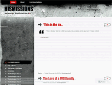 Tablet Screenshot of hismissions.wordpress.com