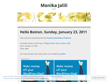 Tablet Screenshot of monikajalili.wordpress.com