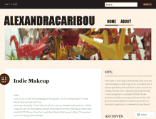 Tablet Screenshot of alexandracaribou.wordpress.com