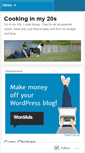 Mobile Screenshot of cookinginmy20s.wordpress.com