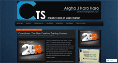 Desktop Screenshot of creativetradingsystem.wordpress.com