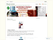 Tablet Screenshot of maquijus.wordpress.com