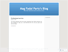 Tablet Screenshot of magfadalparts.wordpress.com