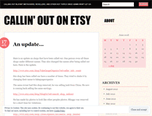Tablet Screenshot of etsycallout.wordpress.com