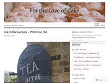 Tablet Screenshot of fotheloveofcake.wordpress.com