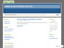 Tablet Screenshot of hamzaalavi.wordpress.com