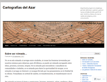 Tablet Screenshot of cartografiasdelazar.wordpress.com