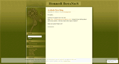 Desktop Screenshot of horrorbotanics.wordpress.com