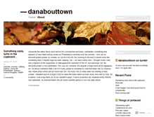 Tablet Screenshot of danabouttown.wordpress.com