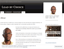 Tablet Screenshot of leadbychoice.wordpress.com