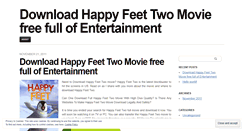 Desktop Screenshot of downloadhappyfeettwomoviefree.wordpress.com