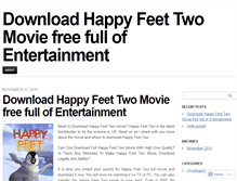 Tablet Screenshot of downloadhappyfeettwomoviefree.wordpress.com