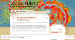 Desktop Screenshot of louloulib.wordpress.com