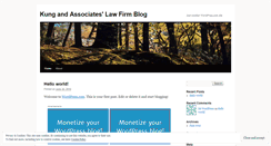 Desktop Screenshot of kungandassociates.wordpress.com