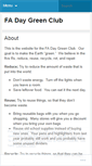 Mobile Screenshot of fadaygreenclub.wordpress.com
