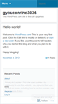 Mobile Screenshot of gyouconrino3036.wordpress.com