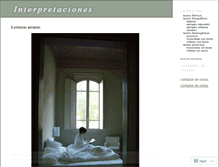 Tablet Screenshot of interpretaciones.wordpress.com