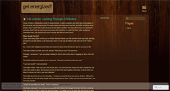 Desktop Screenshot of letsgetenergized.wordpress.com