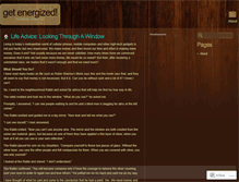 Tablet Screenshot of letsgetenergized.wordpress.com