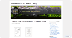 Desktop Screenshot of jamoneslabellota.wordpress.com
