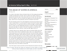 Tablet Screenshot of isamericafallingapart.wordpress.com