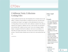 Tablet Screenshot of cfdev.wordpress.com