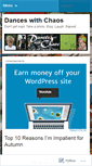 Mobile Screenshot of danceswithchaos.wordpress.com