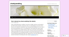 Desktop Screenshot of cheekywedding.wordpress.com