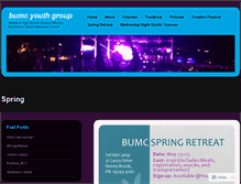 Tablet Screenshot of bumcyouthgroup.wordpress.com