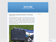Tablet Screenshot of klr650enduro.wordpress.com