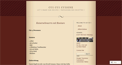 Desktop Screenshot of cuicuicuisine.wordpress.com