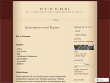 Tablet Screenshot of cuicuicuisine.wordpress.com