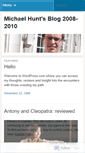 Mobile Screenshot of nmichaelhunt.wordpress.com