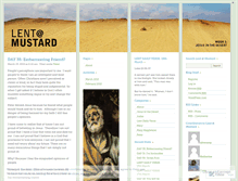 Tablet Screenshot of mustardlent.wordpress.com