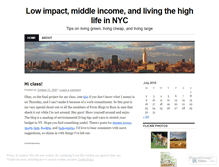 Tablet Screenshot of lowimpacthighlife.wordpress.com