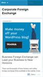 Mobile Screenshot of corporateforeignexchange.wordpress.com
