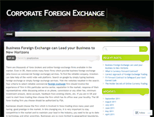 Tablet Screenshot of corporateforeignexchange.wordpress.com