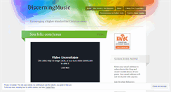 Desktop Screenshot of discerningmusic.wordpress.com