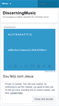 Mobile Screenshot of discerningmusic.wordpress.com