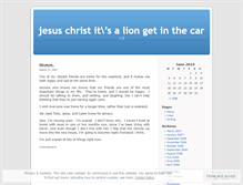 Tablet Screenshot of itsalion.wordpress.com